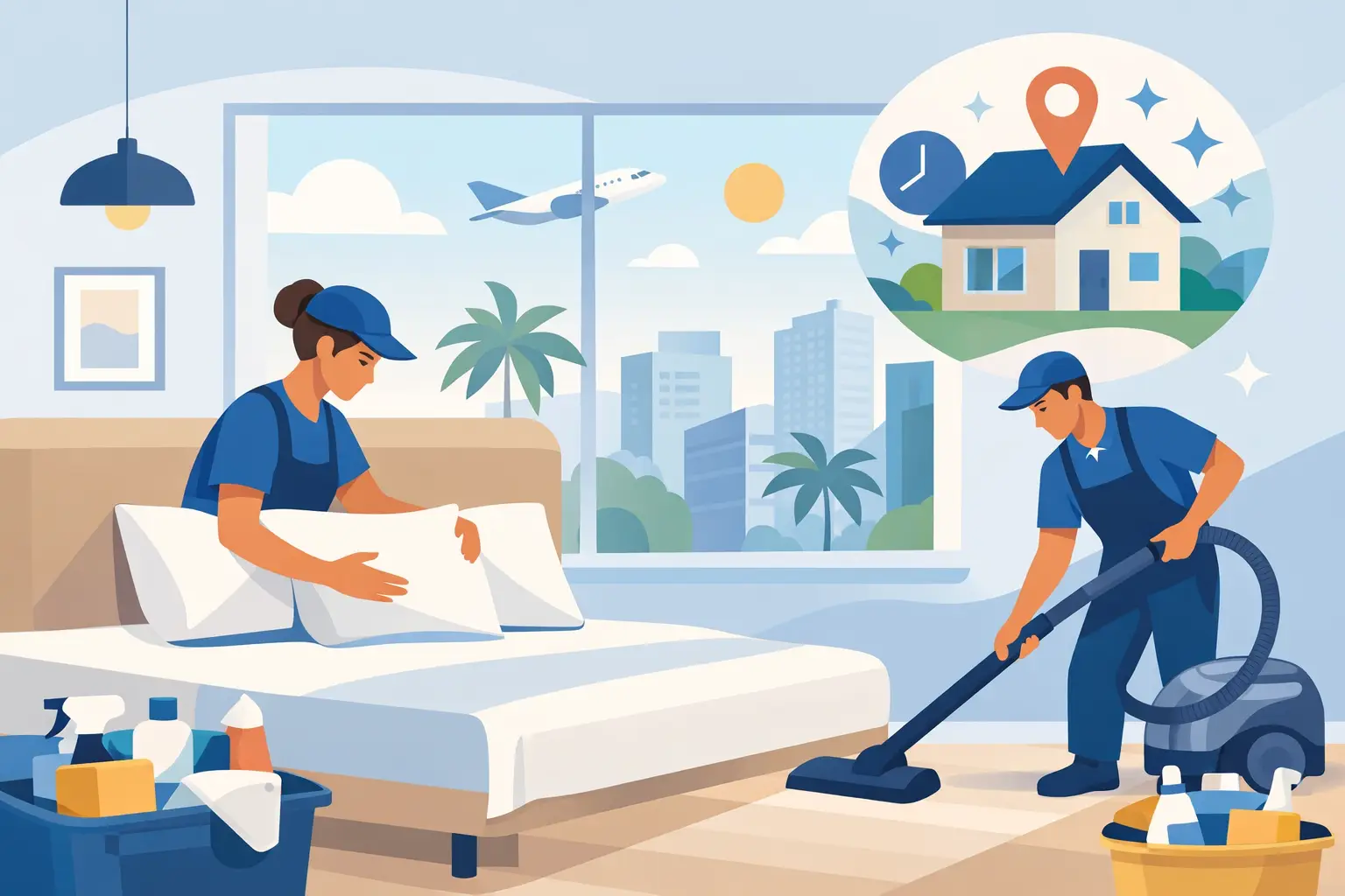 Contract cleaning services